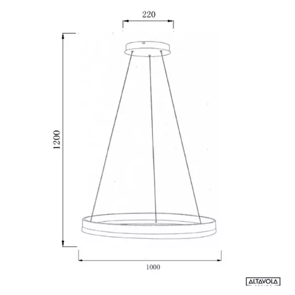  Led pendant light Billions No.1 Φ100 cm - 4k  Altavola Design