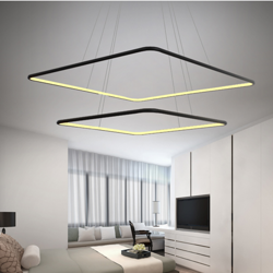 Altavola Design: Pendant Lamp Led Quadrat No. 2  in 3k black