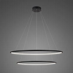 Altavola Design: Pendant Lamp Led Ring No. 2 black Φ60 cm in 3k