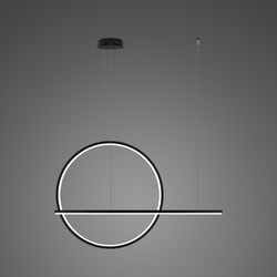 Pendant Lamp LINEA No.2 Φ80 cm black 3k dimmable Altavola Design