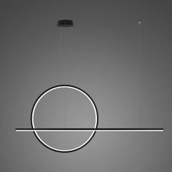 Pendant Lamp LINEA No.2 Φ80 cm black 3k dimmable DALI Altavola Design