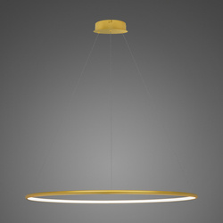 Pendant Lamp Led Ring No.1 Φ100 cm in 3k gold dimmable Altavola Design