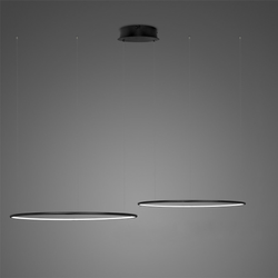 Pendant Lamp Led Ring No. 2  CO2 black Φ60 cm in 3k dimmable Altavola Design