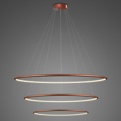Pendant Lamp Led Ring No.3 Φ100 cm in 3k copper Altavola Design 