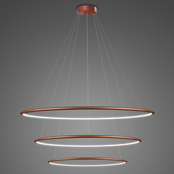 Pendant Lamp Led Ring No.3 Φ100 cm in 4k copper Altavola Design