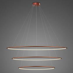 Pendant Lamp Led Ring No.3 Φ120 cm in 3k copper Altavola Design