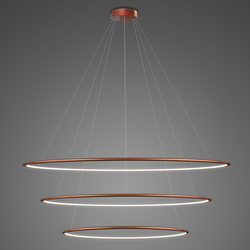 Pendant Lamp Led Ring No.3 Φ120 cm in 4k copper Altavola Design