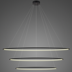 Pendant Lamp Led Ring No.3 Φ230 cm in 3k black Altavola Design