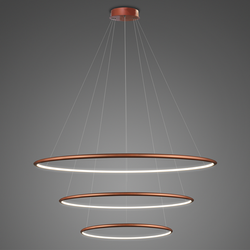 Pendant Lamp Led Ring No.3 Φ80 cm in 4k copper Altavola Design
