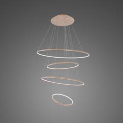 Pendant Lamp Led Ring No.4 Φ100 cm in 3k copper dimmable Altavola Design