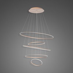Pendant Lamp Led Ring No.5 Φ120 cm in 4k copper dimmable Altavola Design