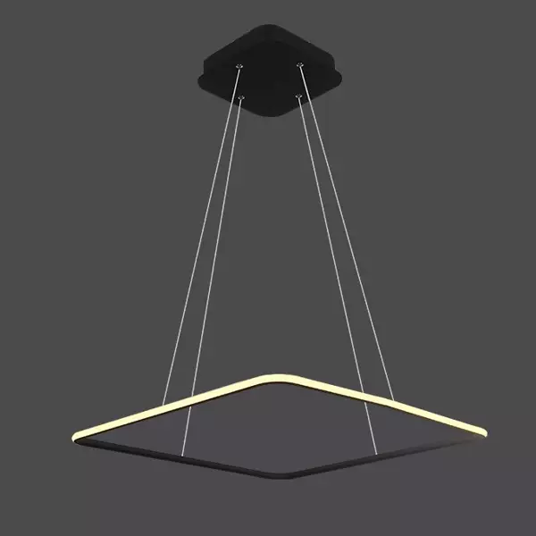 Altavola Design: Pendant Lamp Led Quadrat No. 1  80 cm out 3k black 