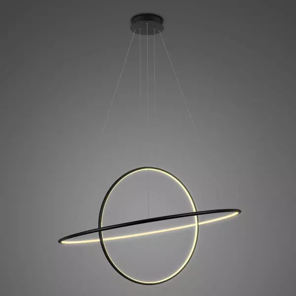 Altavola Design: Pendant Lamp Led Ring No. 2 black Φ100 cm in 3k