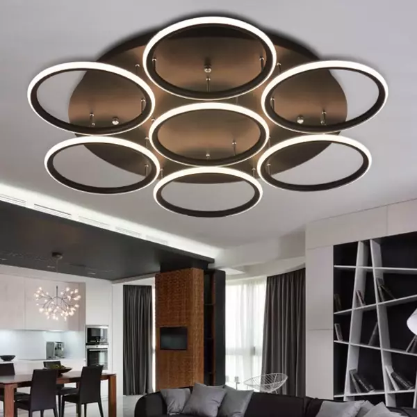 Altavola Design: ceiling Lamp Led Ring  7 black out 4k 