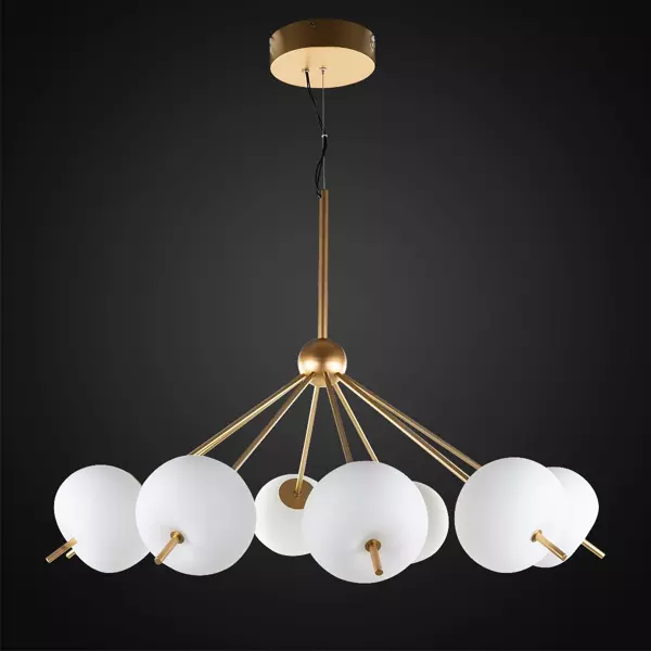 Exclusive LED hanging white gold lamp Apple C Altavola Design