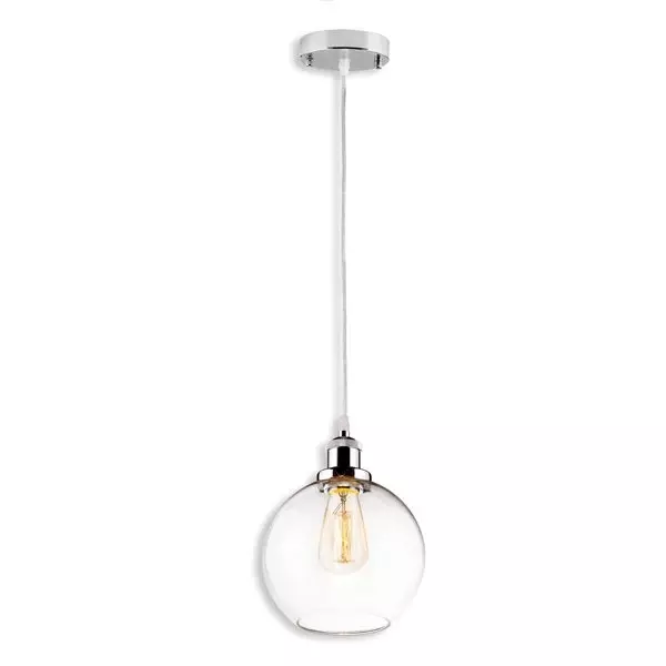 NEW YORK LOFT No. 2 CH  – Glass pendant lamp  Altavola Design