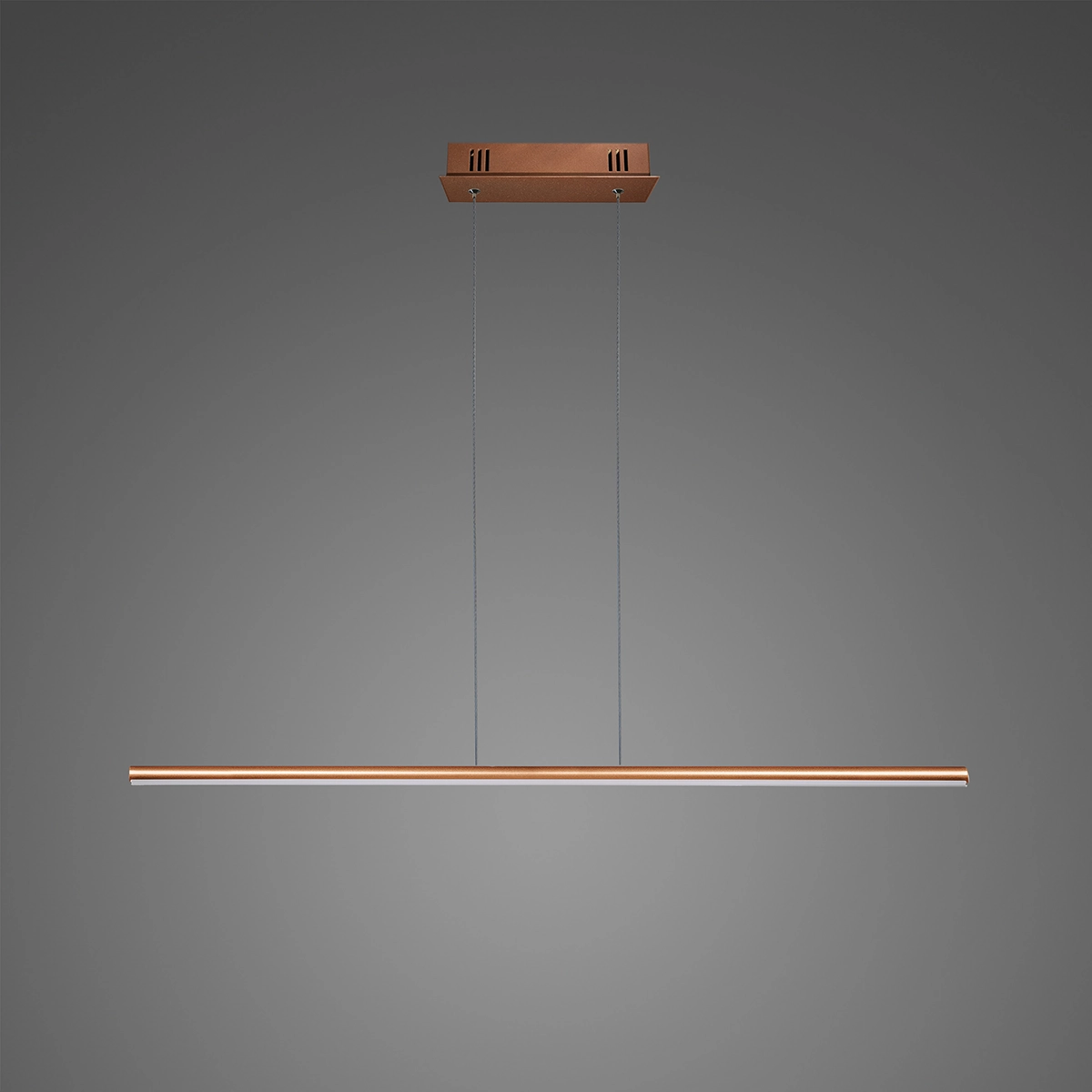 Pendant Lamp LINEA No.1 100 cm 4k copper dimmable Altavola Design