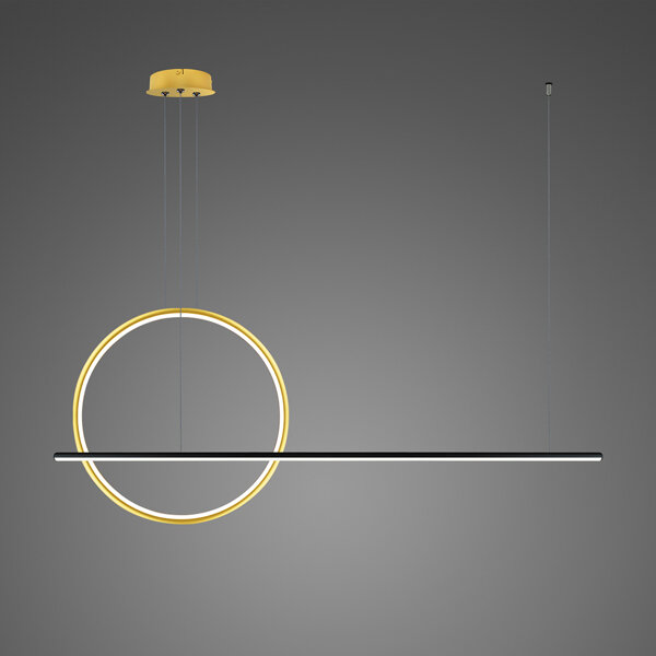 Pendant Lamp LINEA No.2 100 Φ40 cm black-gold 3k Altavola Design