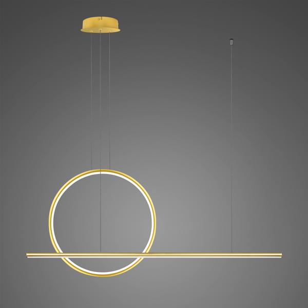 Pendant Lamp LINEA No.2 Φ40 cm 4k gold Altavola Design