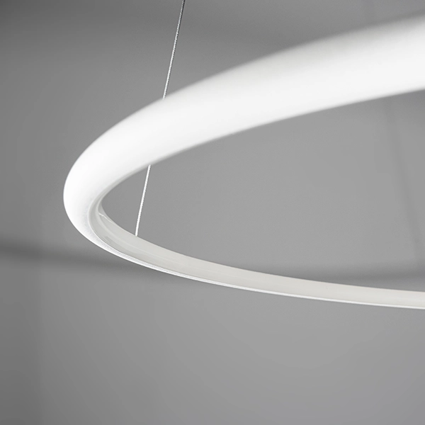 Pendant Lamp LINEA No.5 B Φ60/40 cm white-gold 3k Altavola Design