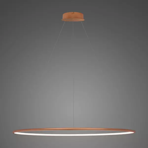 Pendant Lamp Led Ring No.1 Φ120 cm in 3k copper dimmable Altavola Design