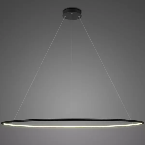 Pendant Lamp Led Ring No.1 Φ230 cm in 2700k black dimmable Altavola Design