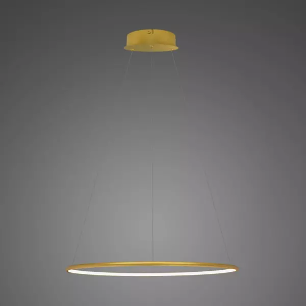 Pendant Lamp Led Ring No.1 Φ40 cm in 3k gold Altavola Design