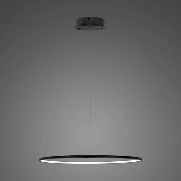 Pendant Lamp Led Ring No.1 Φ40 in 4k 21W black Altavola Design