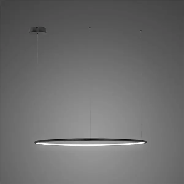 Pendant Lamp Led Ring No.1 CO Φ80 cm in 3k  black dimmable Altavola Design