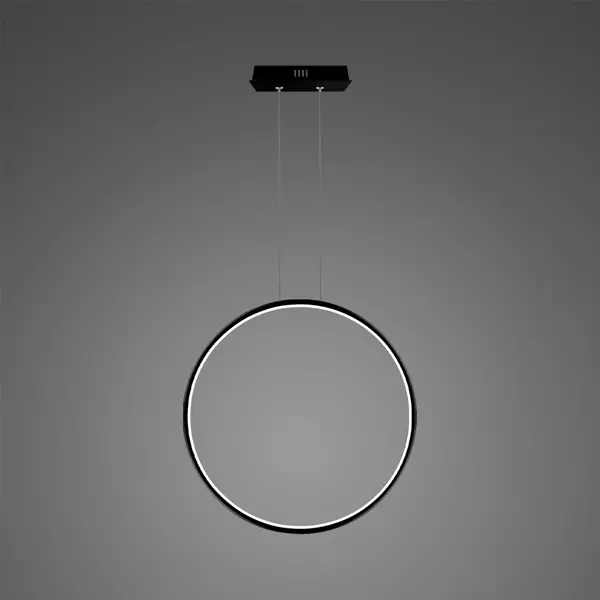Pendant Lamp Led Ring No.1 X Φ60cm in 4k black dimmable Altavol Design