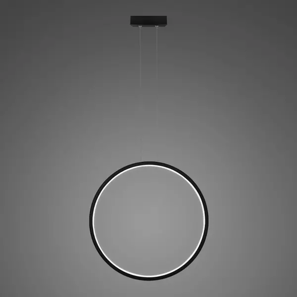 Pendant Lamp Led Ring No.1 X Φ80cm in 4k 43W black Altavola Design