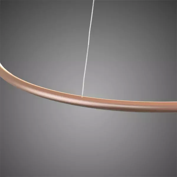 Pendant Lamp Led Ring No.1 copper Φ60 cm in 4k Altavola Design
