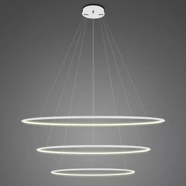 Pendant Lamp Led Ring No.3 Φ100 cm in 3k  white Altavola Design