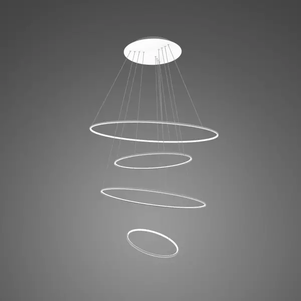 Pendant Lamp Led Ring No.4 Φ100 cm in 3k white Altavola Design