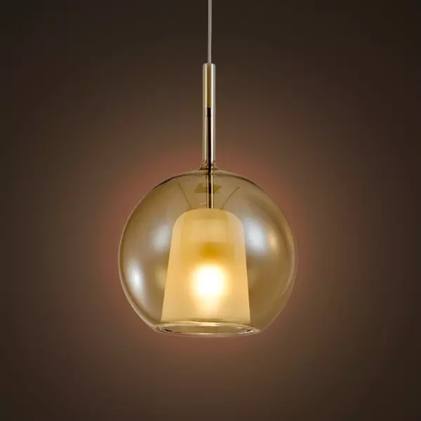 Pendant lamp EUFORIA No. 1 20 cm amber Altavola Design