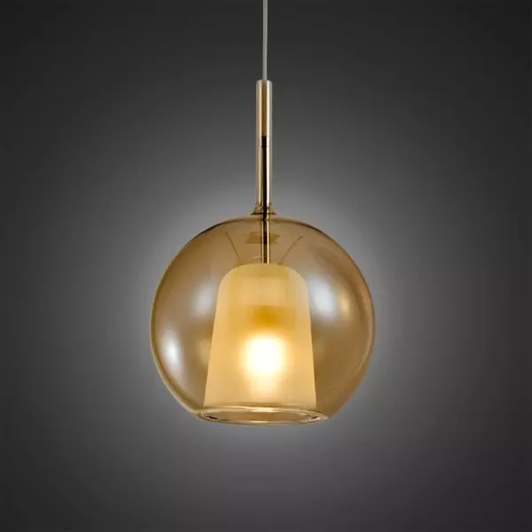 Pendant lamp EUFORIA No. 1 20 cm amber Altavola Design