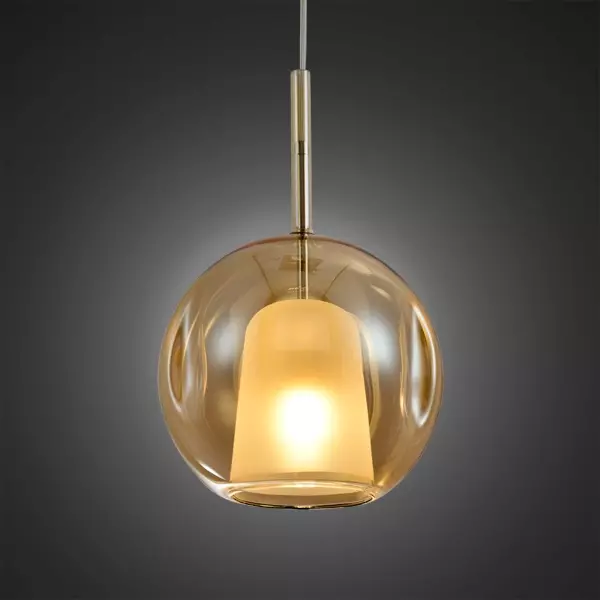 Pendant lamp EUFORIA No. 2 25cm amber Altavola Design