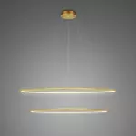  Pendant Lamp Led Ring No. 2 Φ100 cm in 3k gold Altavola Design
