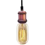 INDUSTRIAL CHIC-PINK GOLD-EDISON BULB-PENDANT LAMP bf27