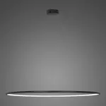Pendant Lamp Led Ring No.1 Φ150 cm in 3k black dimmable Altavola Design
