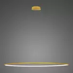 Pendant Lamp Led Ring No.1 Φ150 cm in 3k gold Altavola Design