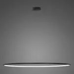 Pendant Lamp Led Ring No.1 Φ180 cm in 3k black dimmable Altavola Design