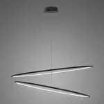 Pendant Lamp Led Ring No. 2 Φ120 cm in 4k black dimmable Altavola Design