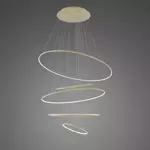 Pendant Lamp Led Ring No.5 Φ150 cm in 3k gold Altavola Design