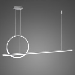 Pendelleuchte Led LINEA No.2 40cm 4k  silber dimmbar