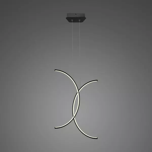 Pendelleuchte Led Infinity No. 2  80 cm in 4k schwarz Altavola Design