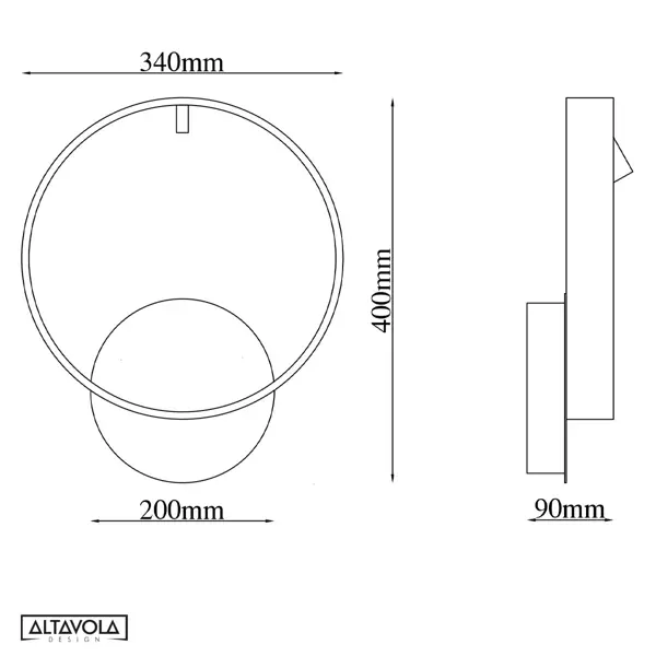 Led  Wandlampe Spectra No.1