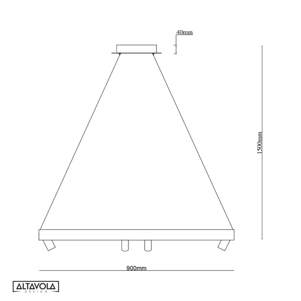 Ledowa lampa wisząca Spectra No.2