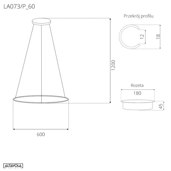 Pendelleuchte Led Ring No.1 60 3k  silber dimmable