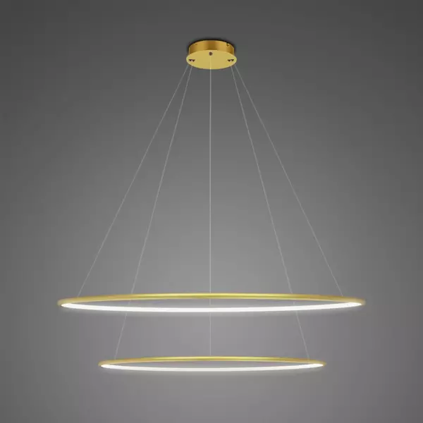 Pendelleuchte Led Ring No.2 60cm 4k golden dimmbar